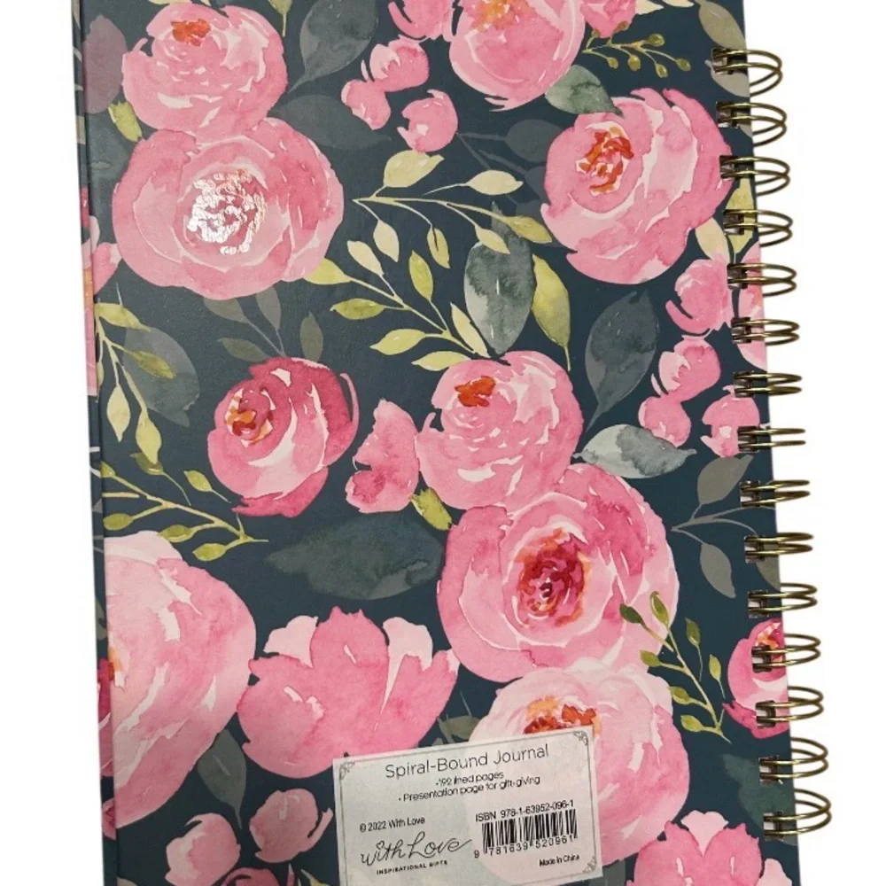 Floral 'First My Mother Forever My Friend' Spiral Journal - Pink Floral - Picture 2 of 3